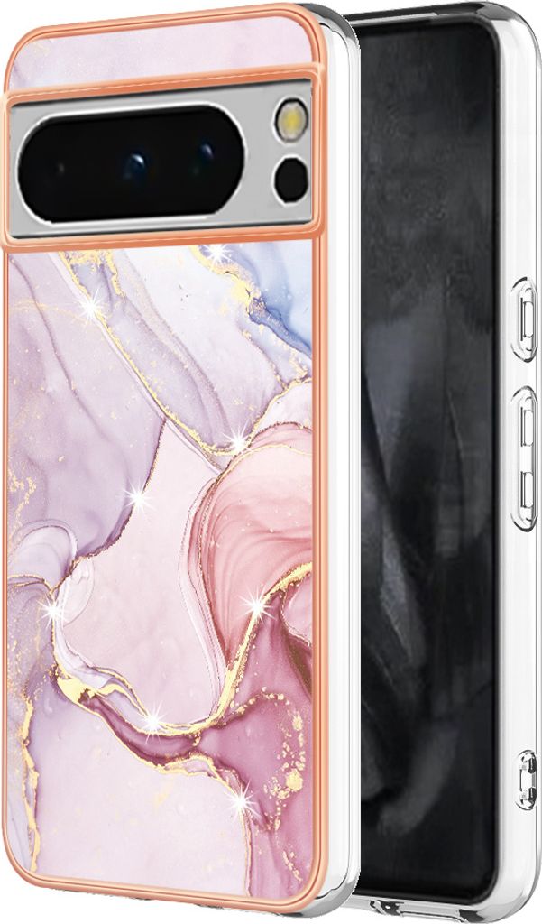 Hülle für Google Pixel 8 Pro Muster TPU Silikon Stoßdämpfer Bumper Schutzhülle Kupfer
