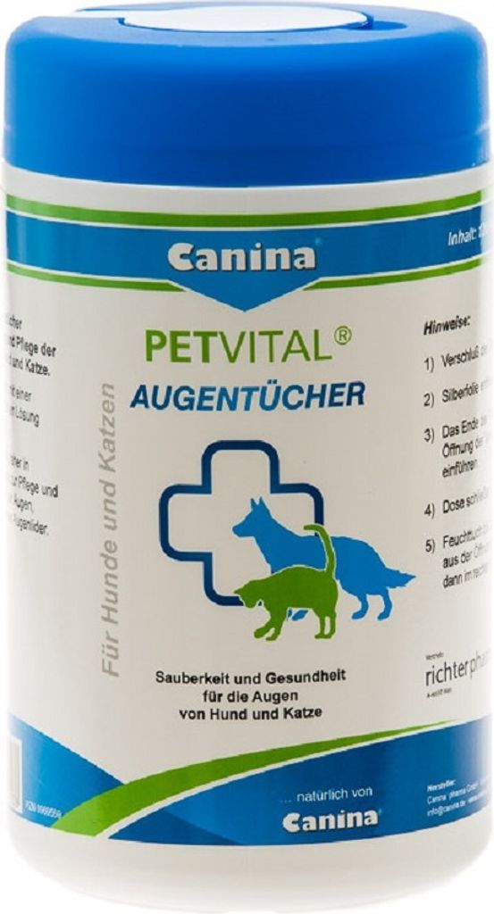 Canina PETVITAL Augentücher 120Stk Produktbild 