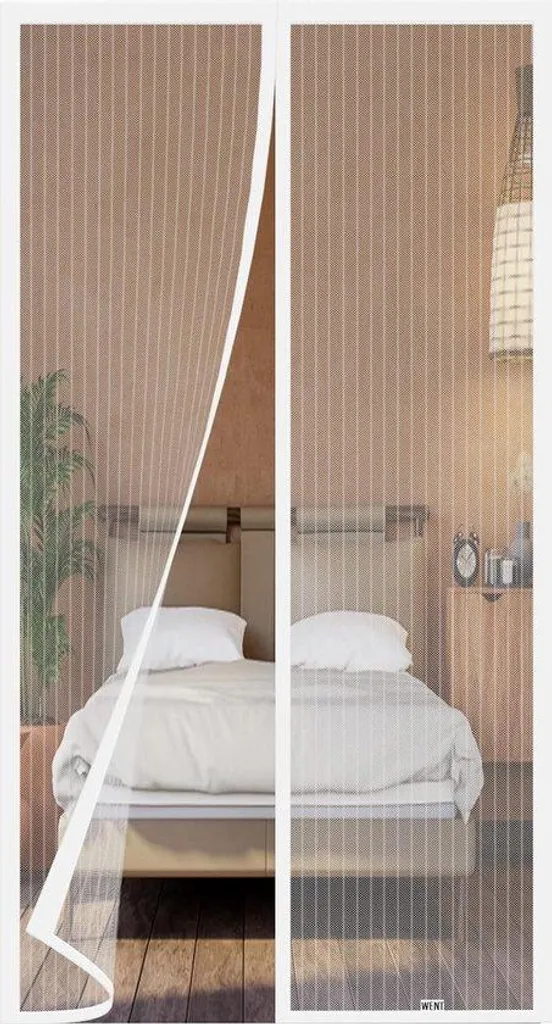 Moustiquaire magnétique 85x210 cm : stop insectes sans percer
