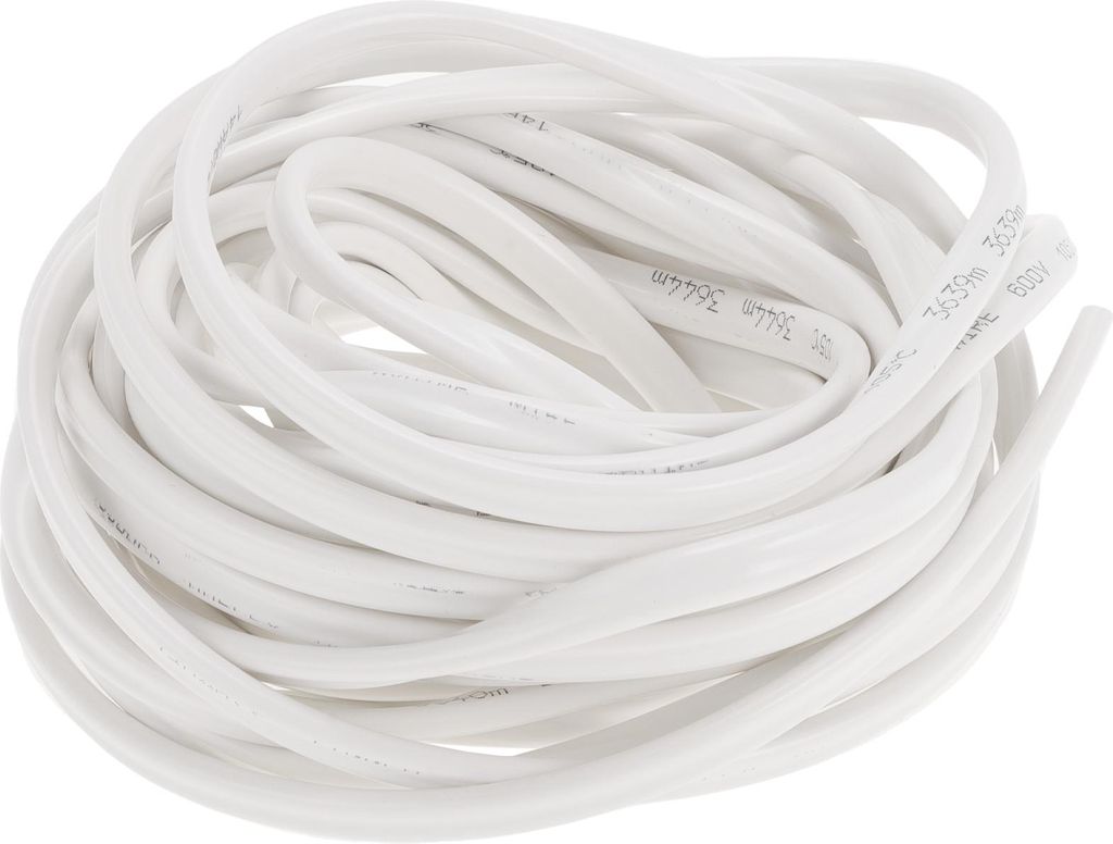 1 Stück Erdungsdraht Vollständig isoliert & Weich ummantelt Stromkabel 14AWG 30ft Weiß OFC