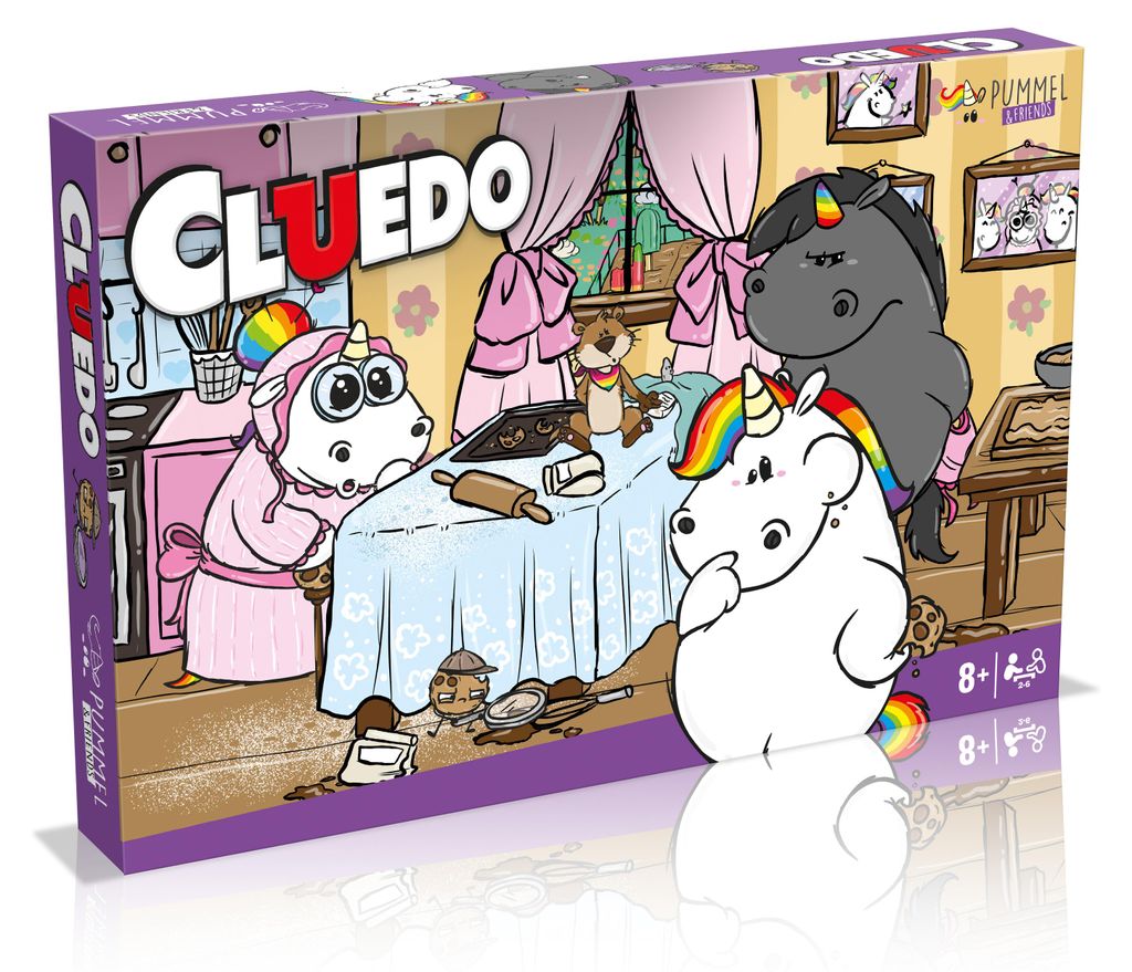 Cluedo Pummeleinhorn Brettspiel Gesellschaftsspiel Produktbild 