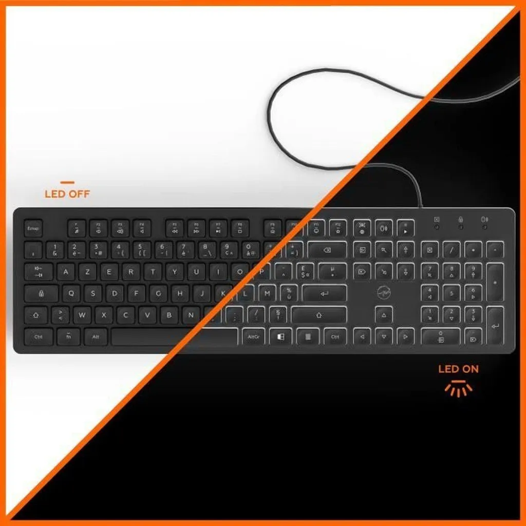 Clavier Illuminé Mobility Lab pour Taper dans le Noir sans Fatigue