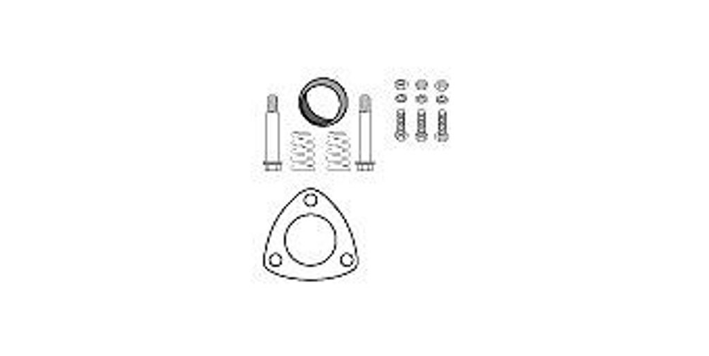 HJS Montagesatz Katalysator 82 14 1807 für OPEL Astra F CC (T92)
