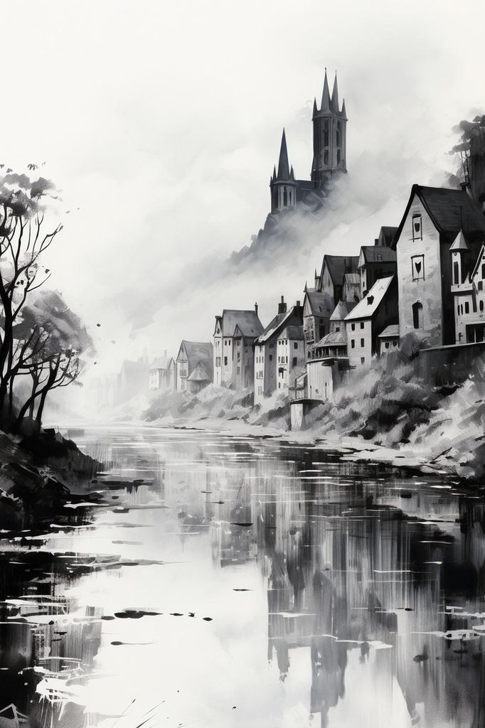 Plakat 40x60cm Nebelreflexion