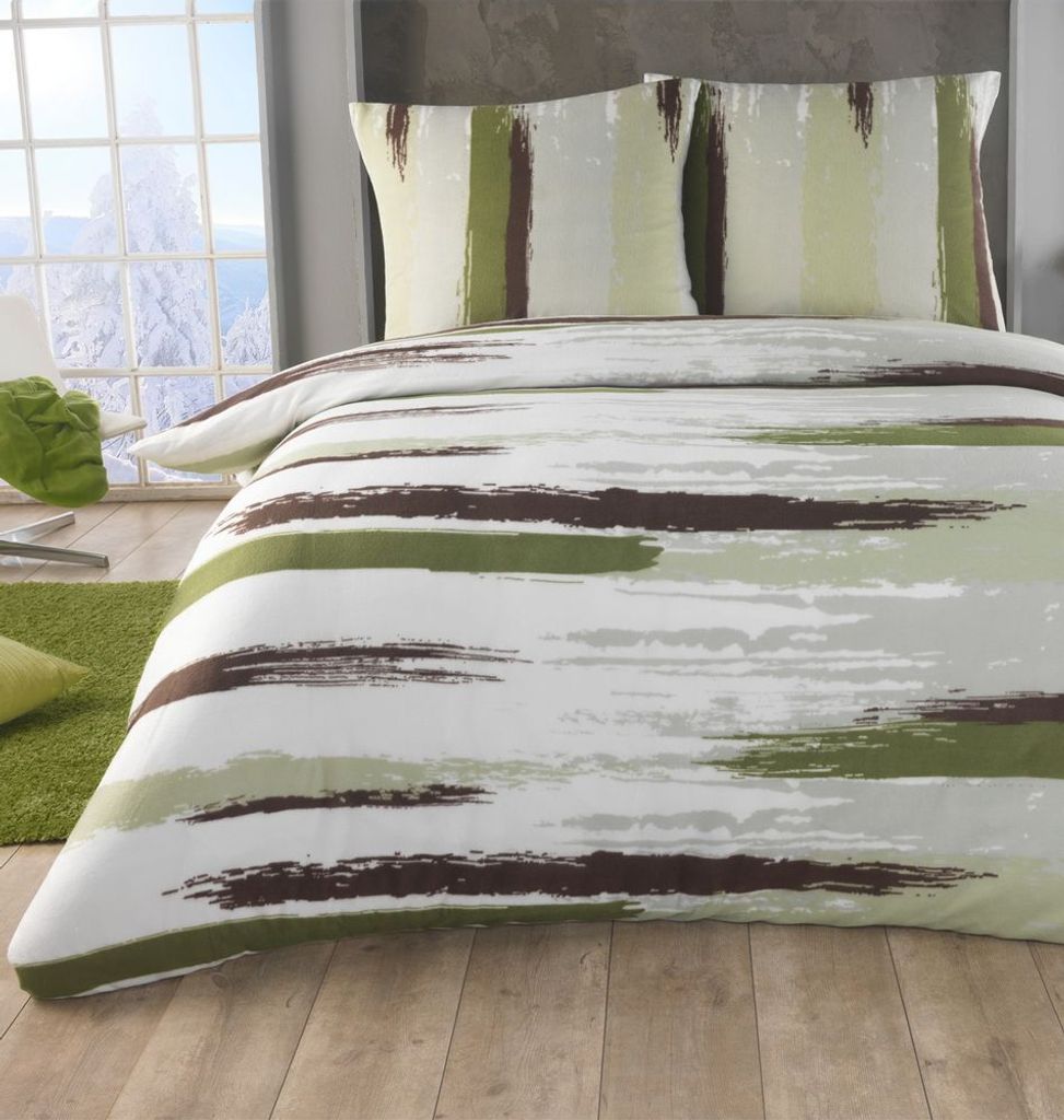 Warme Winter Thermo Fleece Bettwäsche 135x200 155x220 200x200 kuschelige Flausch Bettbezug + Kissenbezug 80x80 , Größe:200x200 + 2x 80x80, Desig...