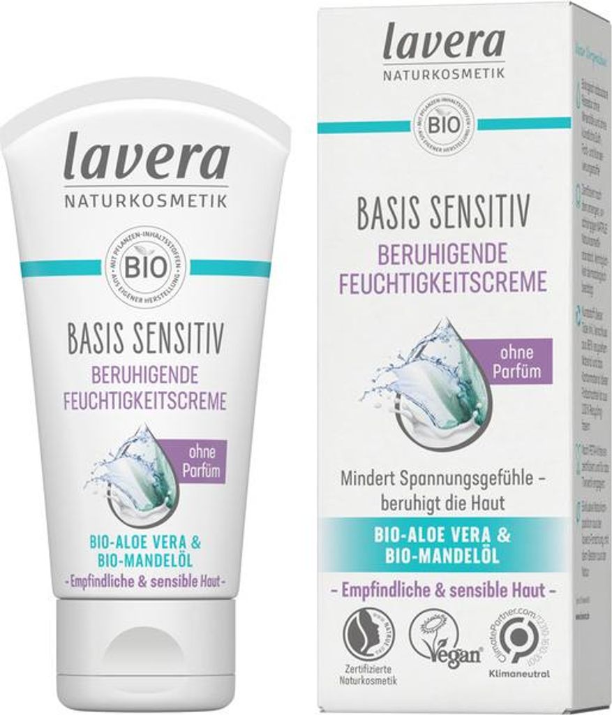 LAVERA BASIS SENSITIV Wohltuende Feuchtigkeitscreme mit Produktbild 