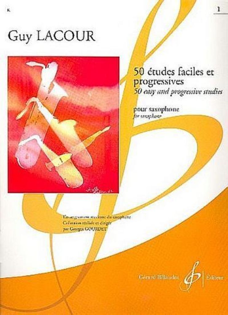 Guy Lacour: 50 Etudes Faciles Et Progressives Volume 1 Image du produit 