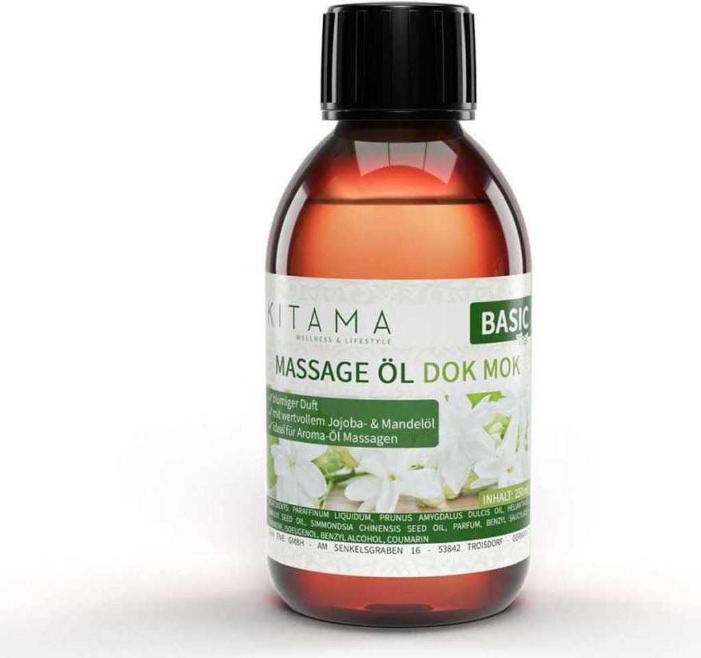 Kitama Aroma Massageöl Dok Mok Wasserjasmin 250ml I Produktbild 