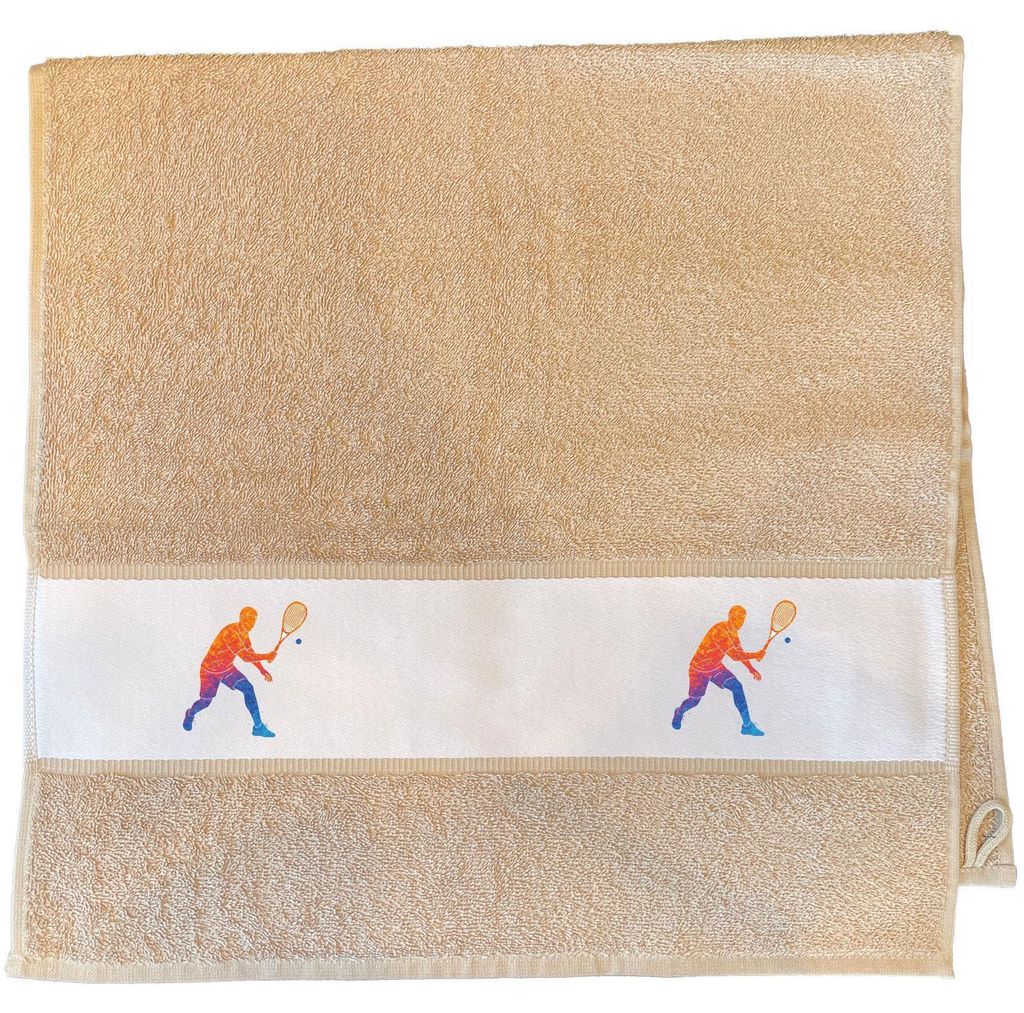 Huuraa Handtuch Squash bunte Silhouette 50x100cm Sand Baumwolle Handtuch Geschenkidee