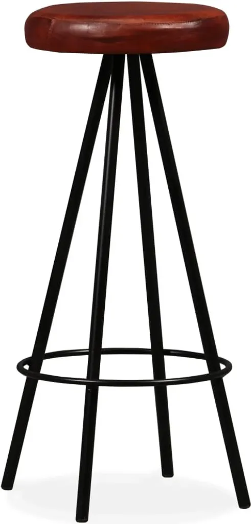 Tabouret de Bar pour Îlot de Cuisine - Lot de 4 Chaises Hautes en Cuir