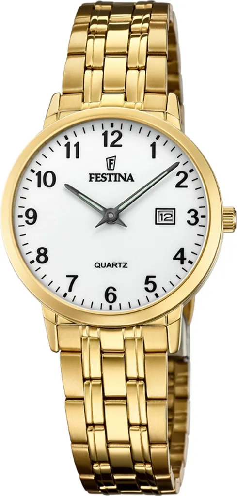 Orologio Festina F20514-1 Oro Donna: Eleganza Classica in Acciaio 316L