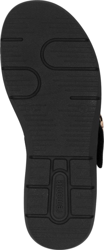 Remonte Damenschuhe Sandalen Flach Schwarz Freizeit, Schuhgröße:38 EU