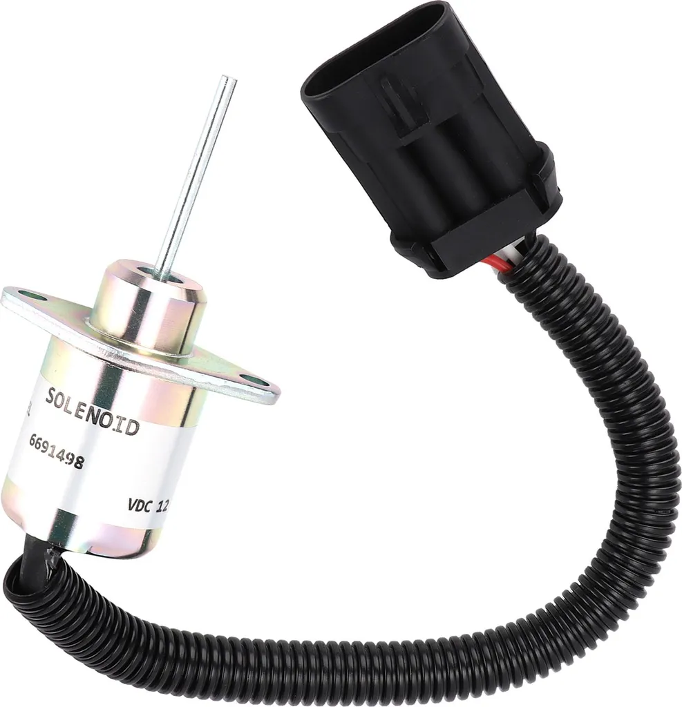 Solénoïde de Stop 12V 6691313 pour Moteurs Bobcat S510 Haute Précision