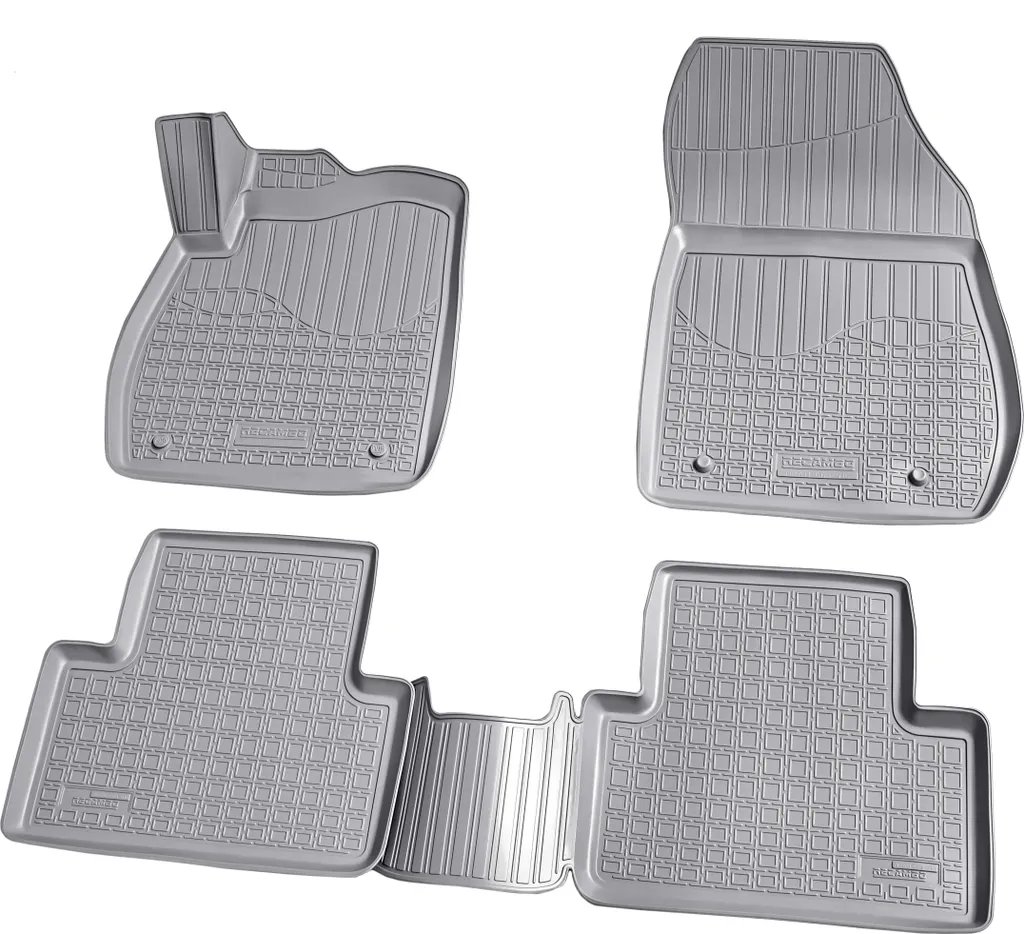 Tappetini 3D Gomma Grigio Opel Zafira C Tourer (2011-2019) Bordo 35mm