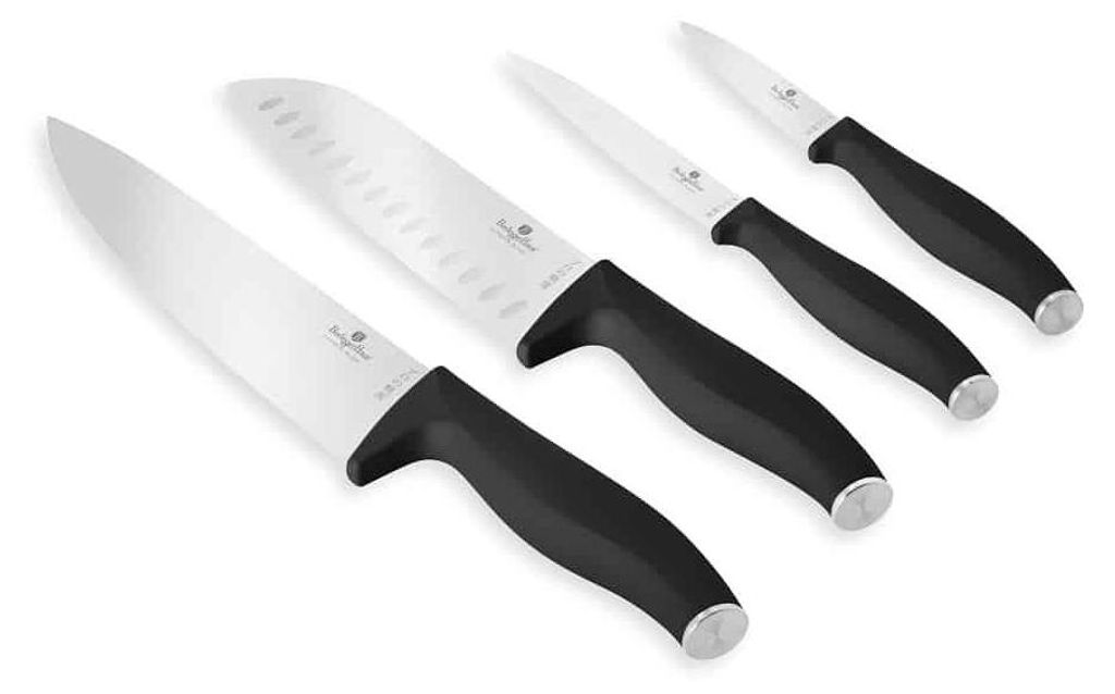 BERLINGERHAUS Messerset Edelstahl 4-tlg. Matte Black Collection BH-2957