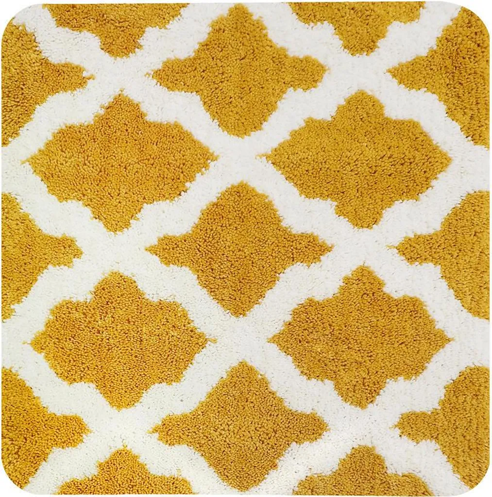Tappetino per Bidet Dutch House 60x60 Giallo Ocra Lavabile Lavatrice