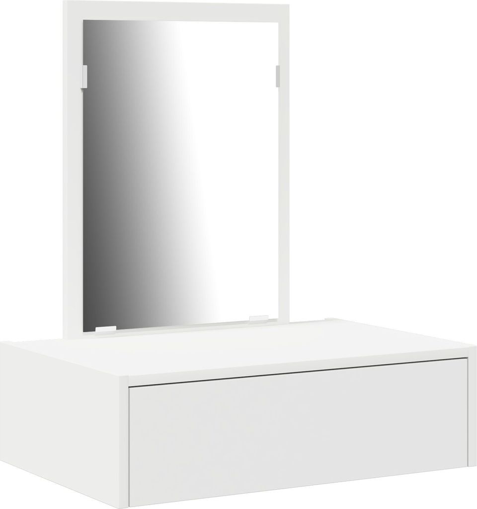 Möbel Schminktisch Wandmontage Weiß 60x40x70 cm - Produktbild 