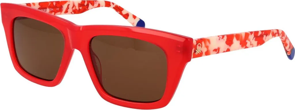Lunettes Benetton BE5079 rouges avec verres protecteurs pour femmes 54