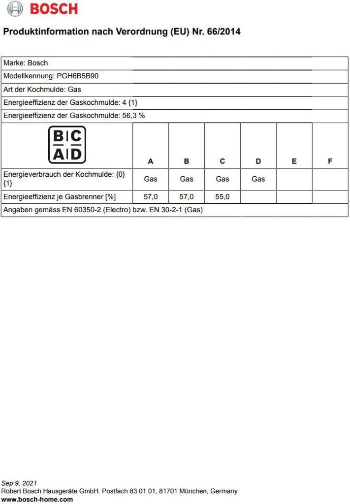 Bosch Serie 4 PGH6B5B90 varná doska Nerezová vstavaná Obrázok produktu 8