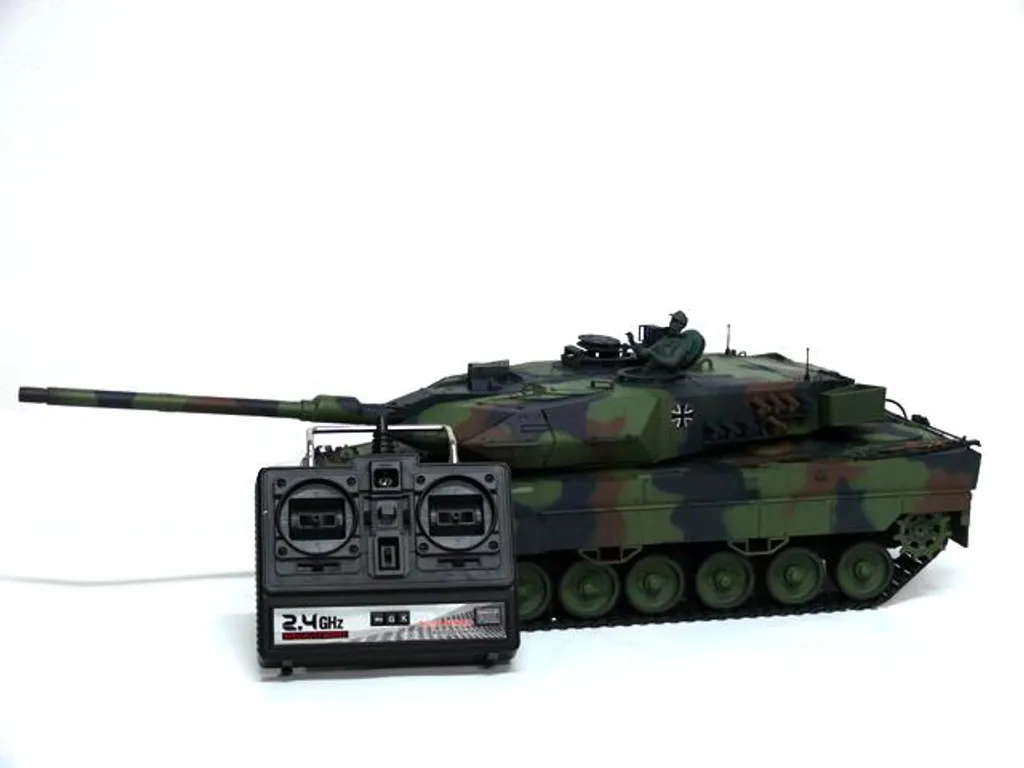 Char Leopard 2A6 RC 1/16 Camo pour Simulation de Combat et Collection - 2