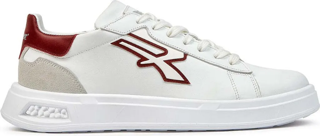 Baskets blanches de marche urbaine en cuir, confort Infinergy pointure 43