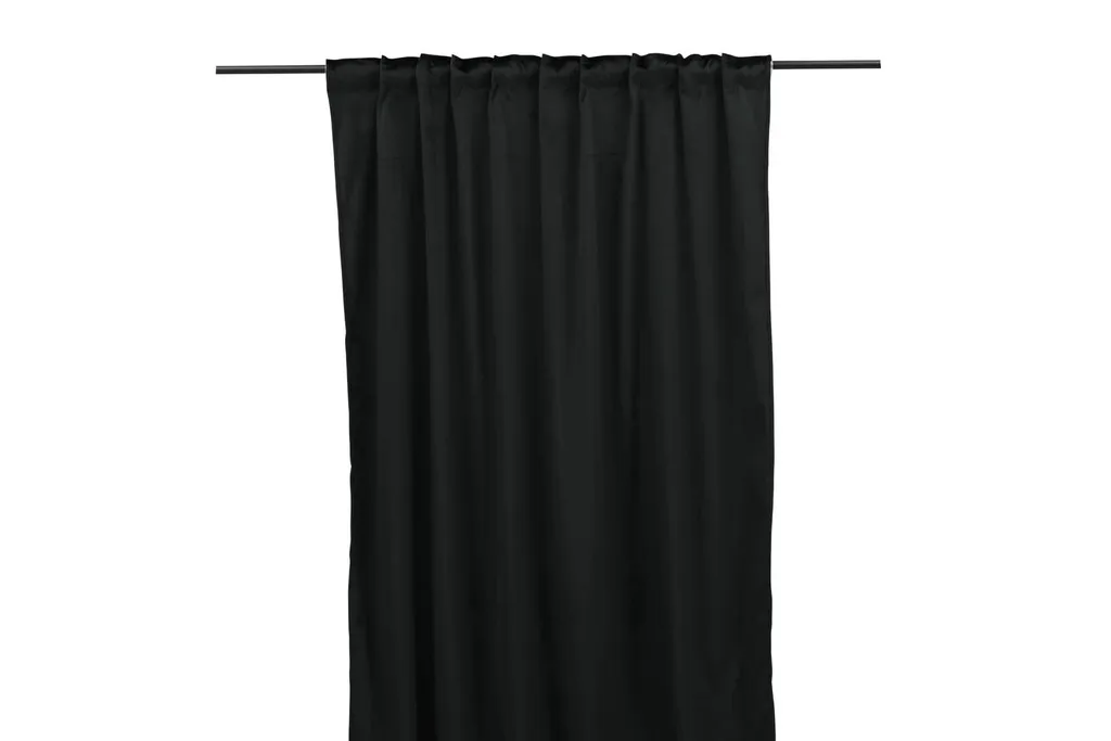Rideau Noir Occultant Mary 250x135 cm - Panneau Textile pour Fenêtre Haute