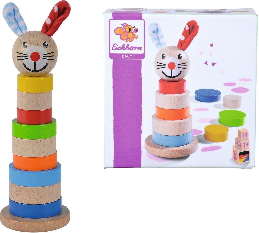Eichhorn Kleinkindwelt Stapelturm Hase 11 Teile 100017054