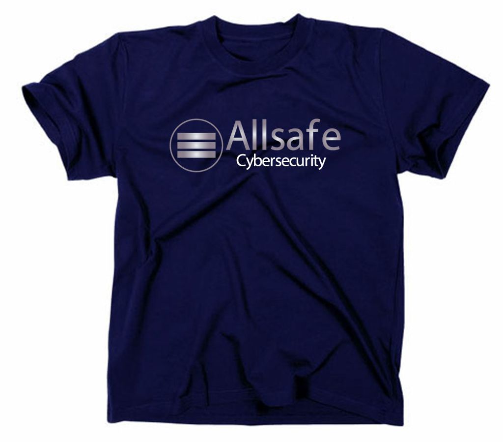Styletex23 T-Shirt Allsafe Cybersecurity Logo, navy, L