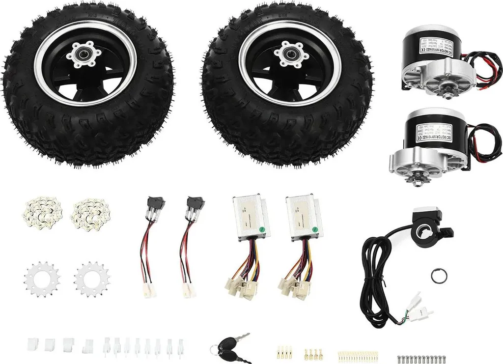 Kit motorisation scooter électrique 24V à double roue tout-terrain