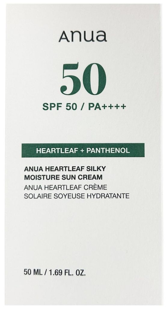 Anua Heartleaf Silky Moisture Sun Cream SPF 50 50 ml Produktbild 