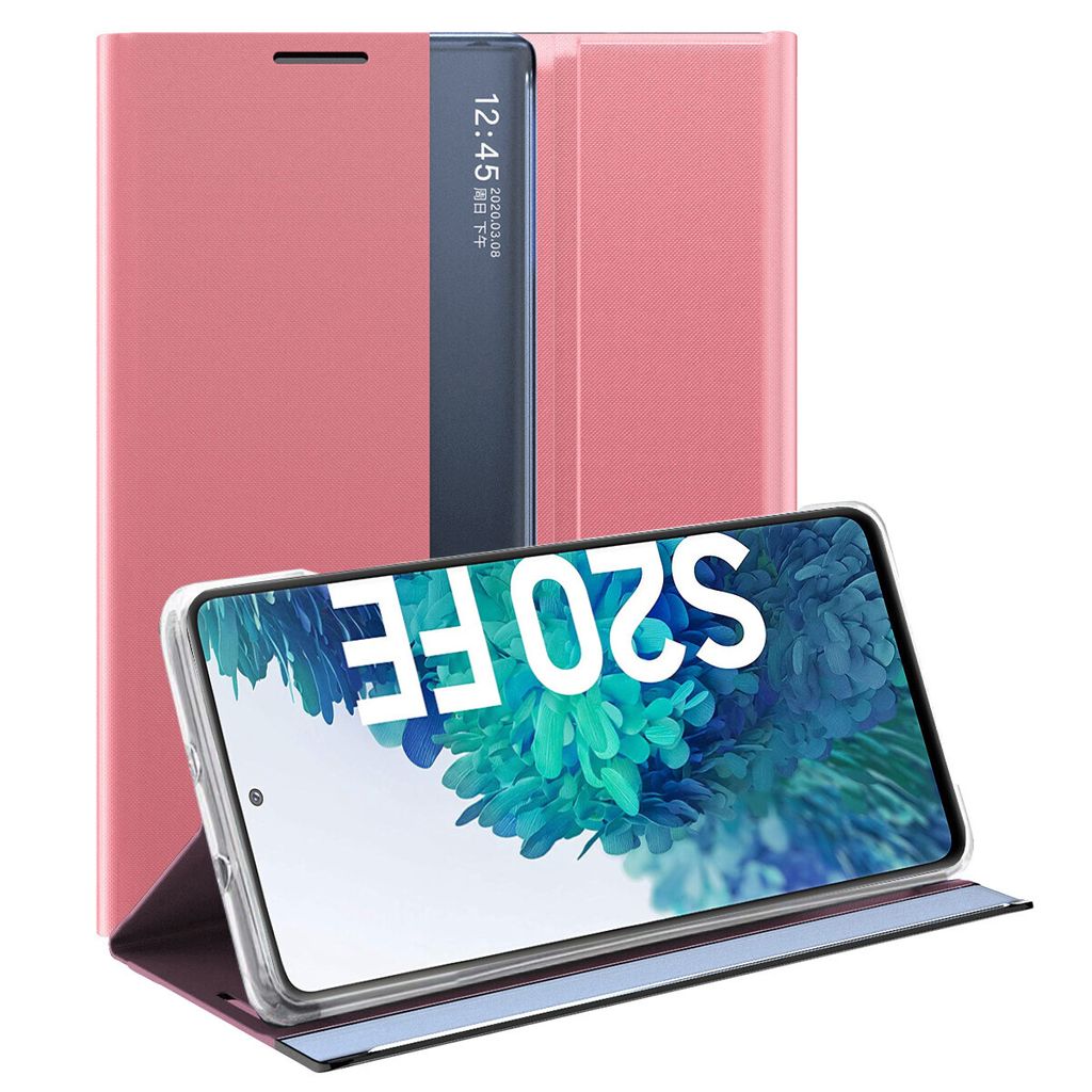 Galaxy S20 FE Hülle, Flip Leder Smart View Window Klappetui Produktbild 