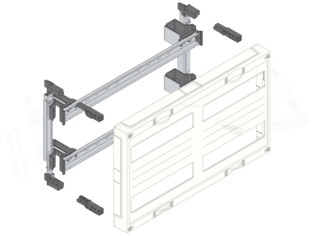 Boîtier Inox Hager UD22B1 - Finition Durable 500 mm - Protection IP65 - 2