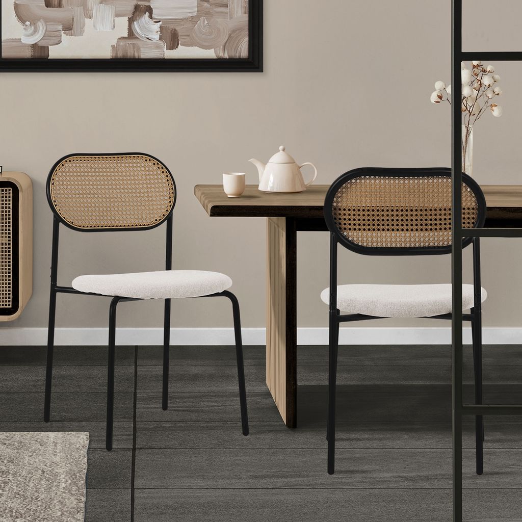 ML-Design jídelní židle sada 2 kusů, béžová, kuchyňská Obrázek produktu 