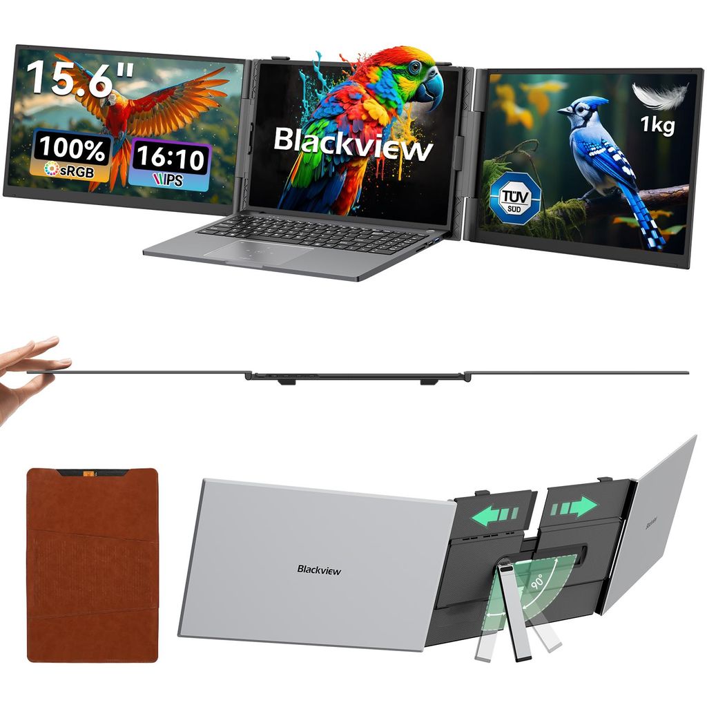 Blackview Tragbarer Monitor DCM8 mit Smartwatch+Kopfhörer, Produktbild 