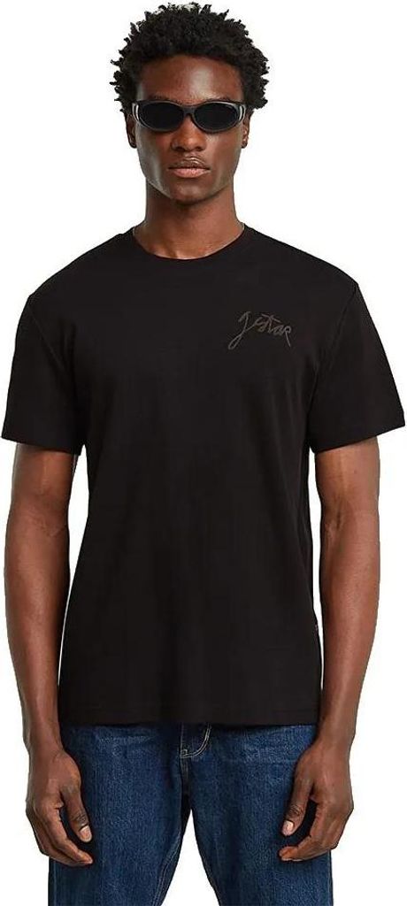 G-star Script Kurzarm-t-shirt Schwarz L Herren Schwarz L