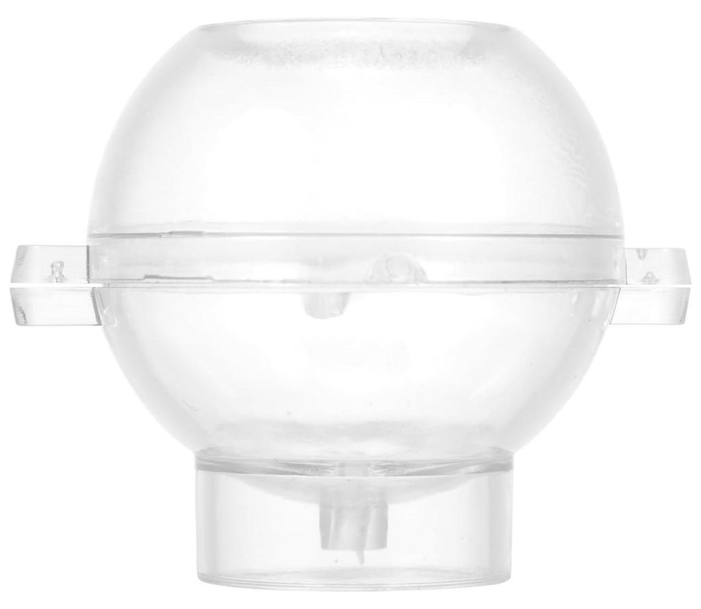 Kugelförmige Silikonform zur Kerzenherstellung, wiederverwendbar, transparent, Antihaftbeschichtung, ideal für Heimdekoration und Geschenkkerzen.