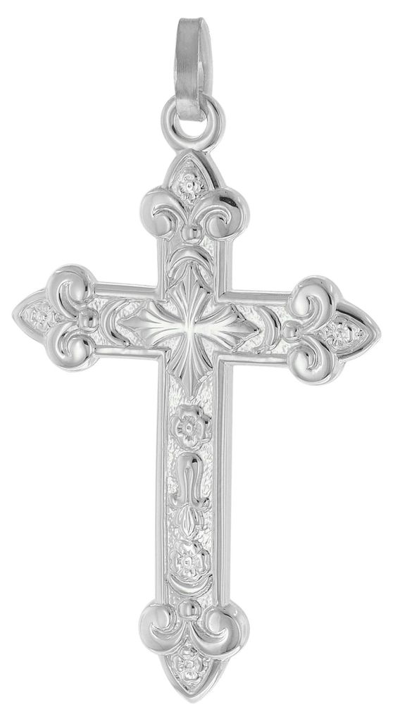 trendor 21646 Herren-Anhänger Orthodoxes Kreuz Silber 925 35 mm