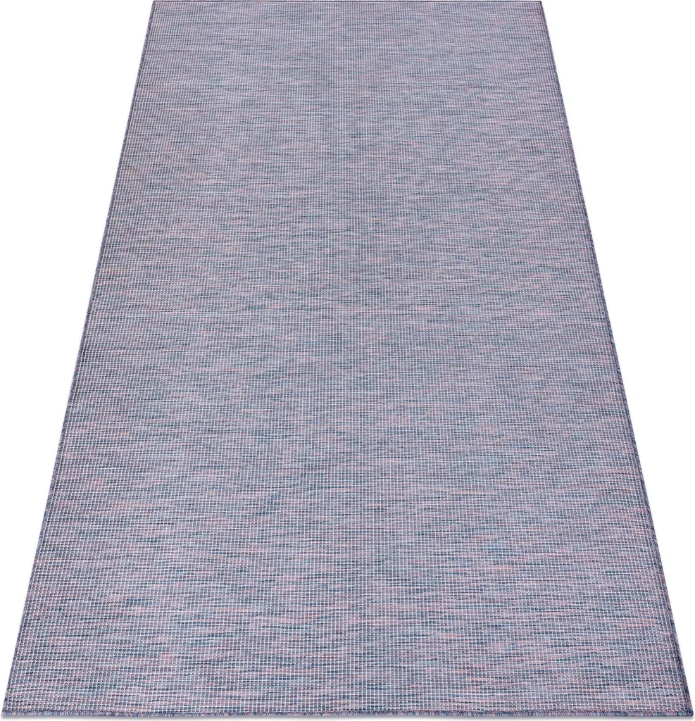 Tapis d'entrée et séjour facile d'entretien SIZAL PATIO bleu 117x170 cm