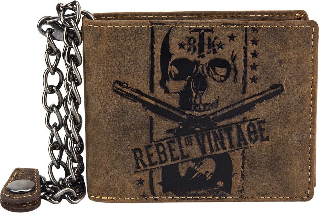 Greenburry Vintage Rebel-Skull wallet Scheintasche