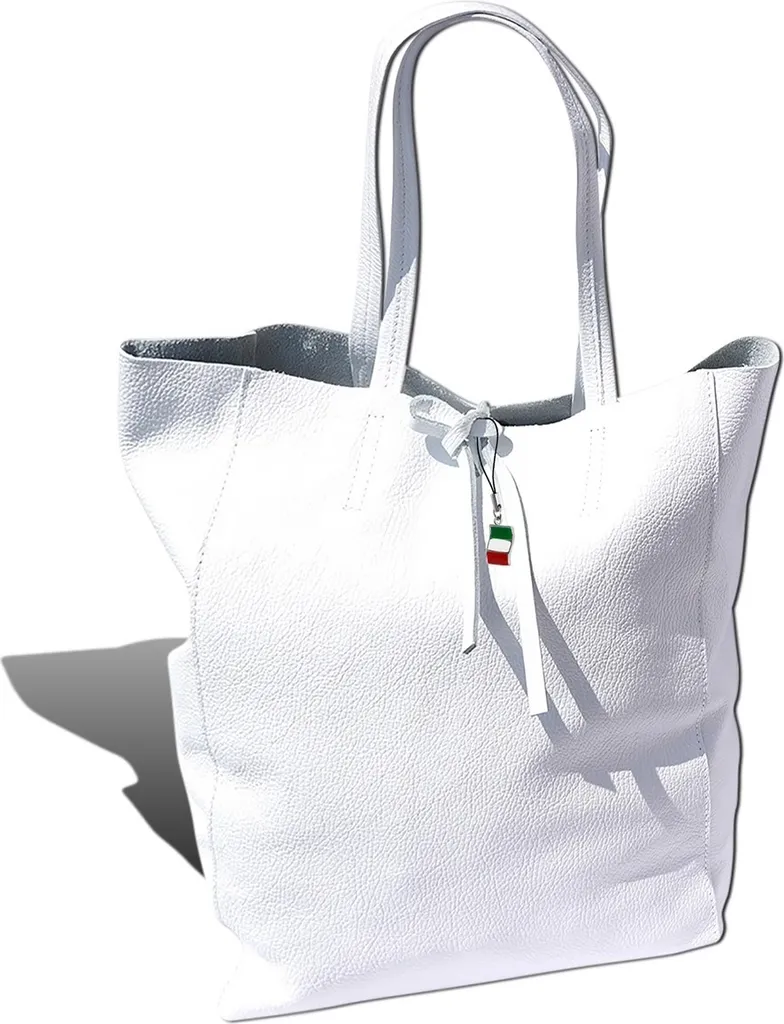 Sac Shopper Blanc en Cuir : Fini le Manque de Place avec Style Chic