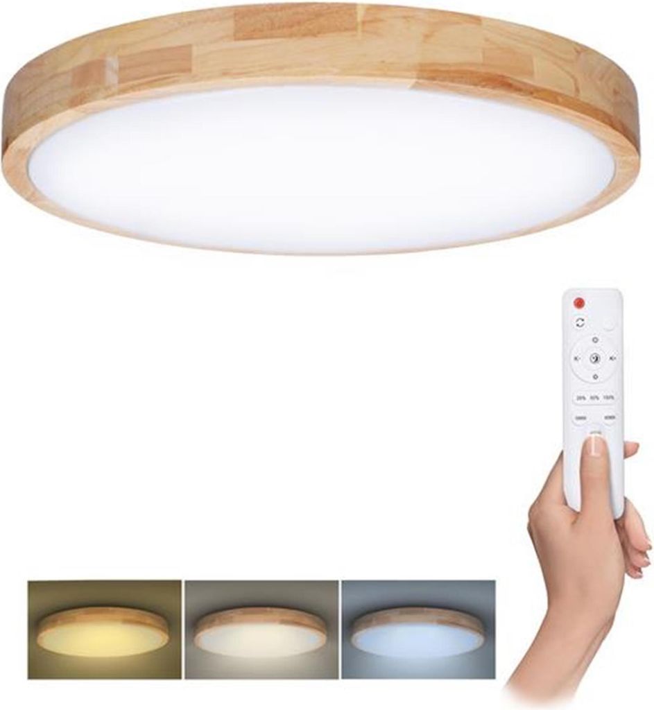 Solight LED-Beleuchtung mit Fernbedienung Eiche massiv, Produktbild 