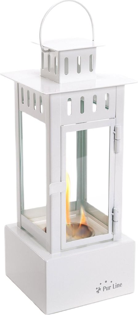 Ethanol-Kamin in Laternenform aus Edelstahl Produktbild 