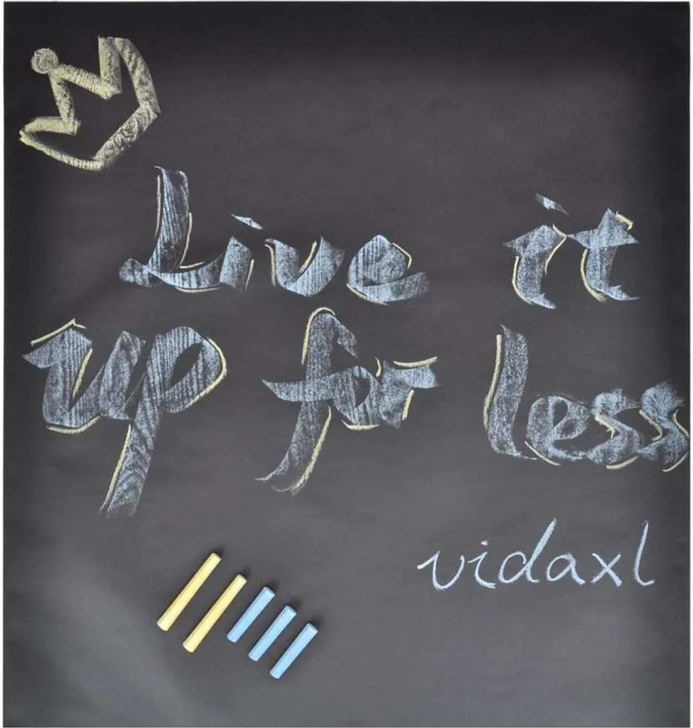 Crea il tuo Spazio Creativo: Lavagna Adesiva 0,6x3m (2 Rotoli) + Gessi