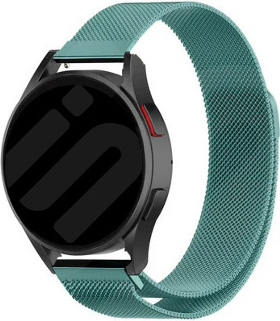 Strap-it Milanese Armband - Kompatibel mit Samsung Galaxy Watch 4 Classic Armband 46mm Edelstahl Armband mit Magnetverschluss - Ersatzarmband - Hoc...