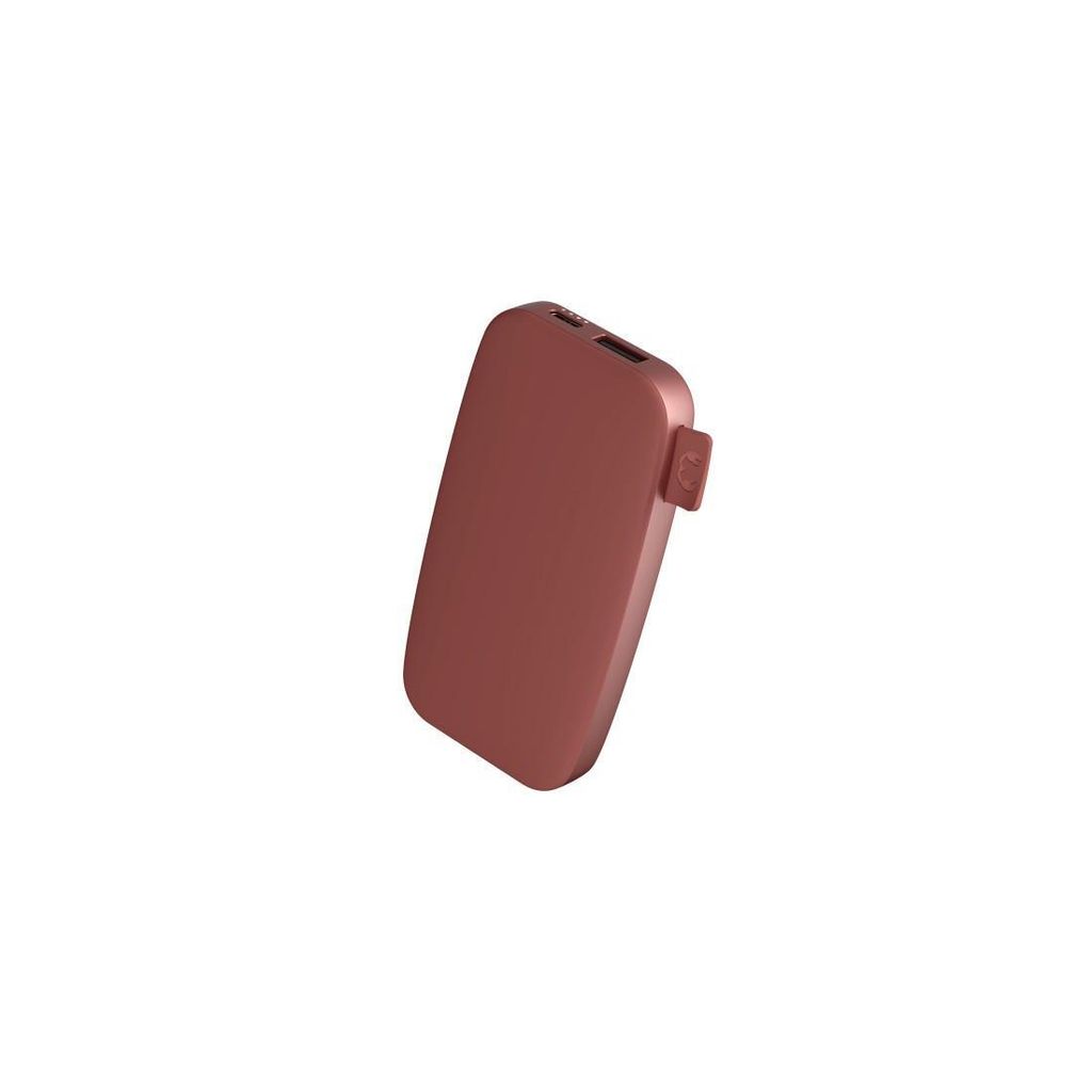 FRESH 'N REBEL Powerbank 6000mAh mit USB-C Anschluss, Fast Charging, Farbe:Rot