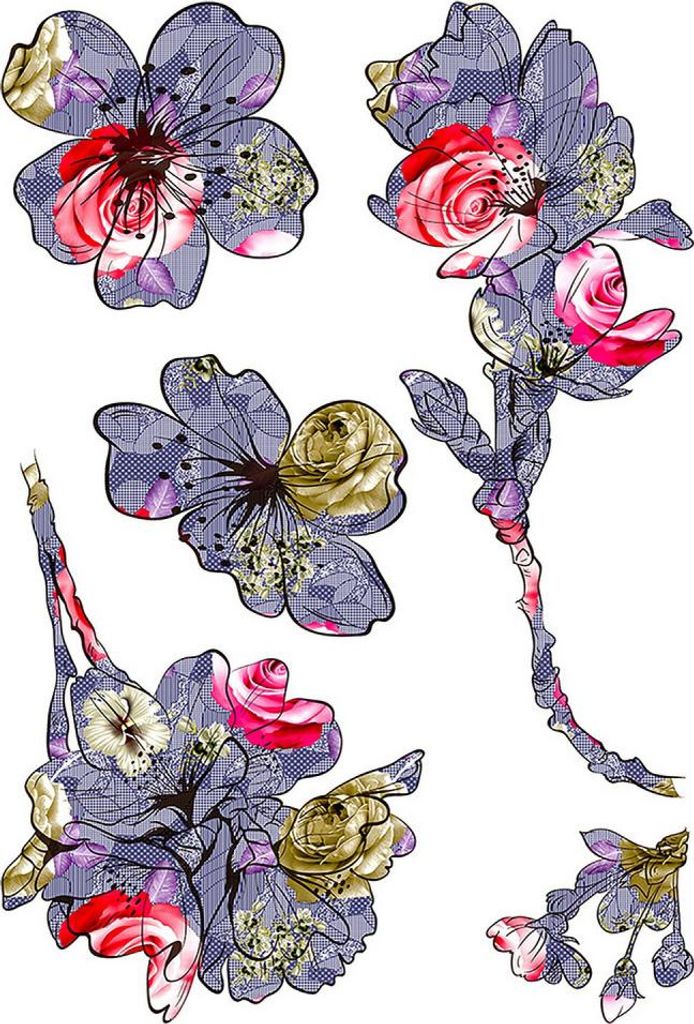 Aufkleber Blossom - 1 Blatt 42,5 x 65 cm