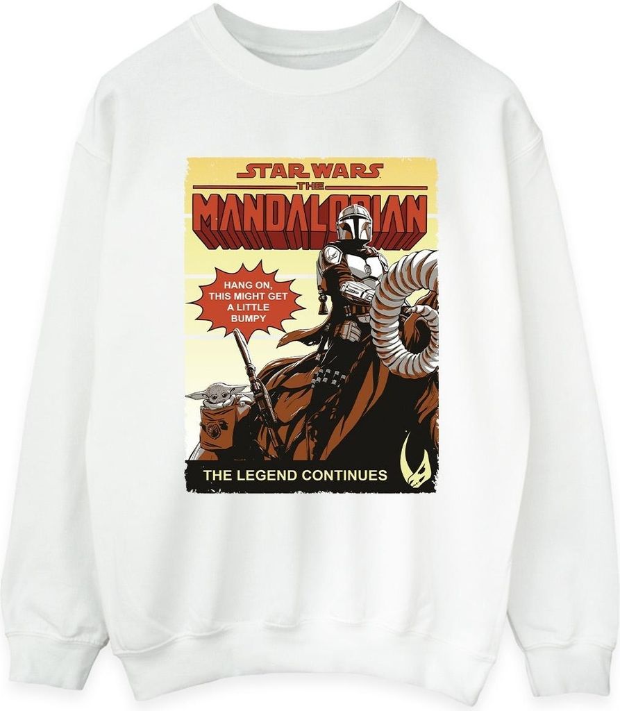Star Wars The Mandalorian - "Bumpy Ride" Sweatshirt für Damen BI39388 (XXL) (Weiß)