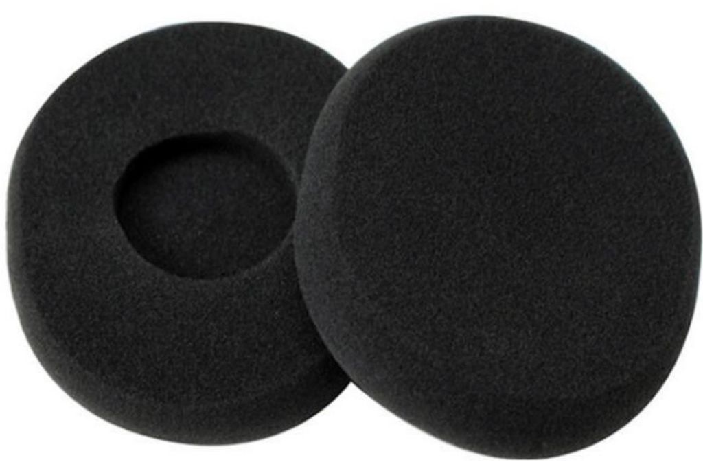 Ein Paar weiche und bequeme Ohrpolster aus Schaumstoff für Logitech H800 Wireless-Kopfhörer.