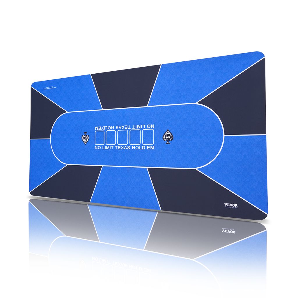 VEVOR Pokermatte Pokertischplatte, 180 x 90 cm Pokertischauflage, 6–8 Spieler, faltbare Pokertischplatte mit Tasche, tragbarer Pokertisch Pokerte...