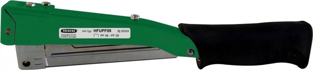 PREBENA Hammertacker Tacker Hefthammer HFUPF09 für Klammern Typ PF von 6-9 mm